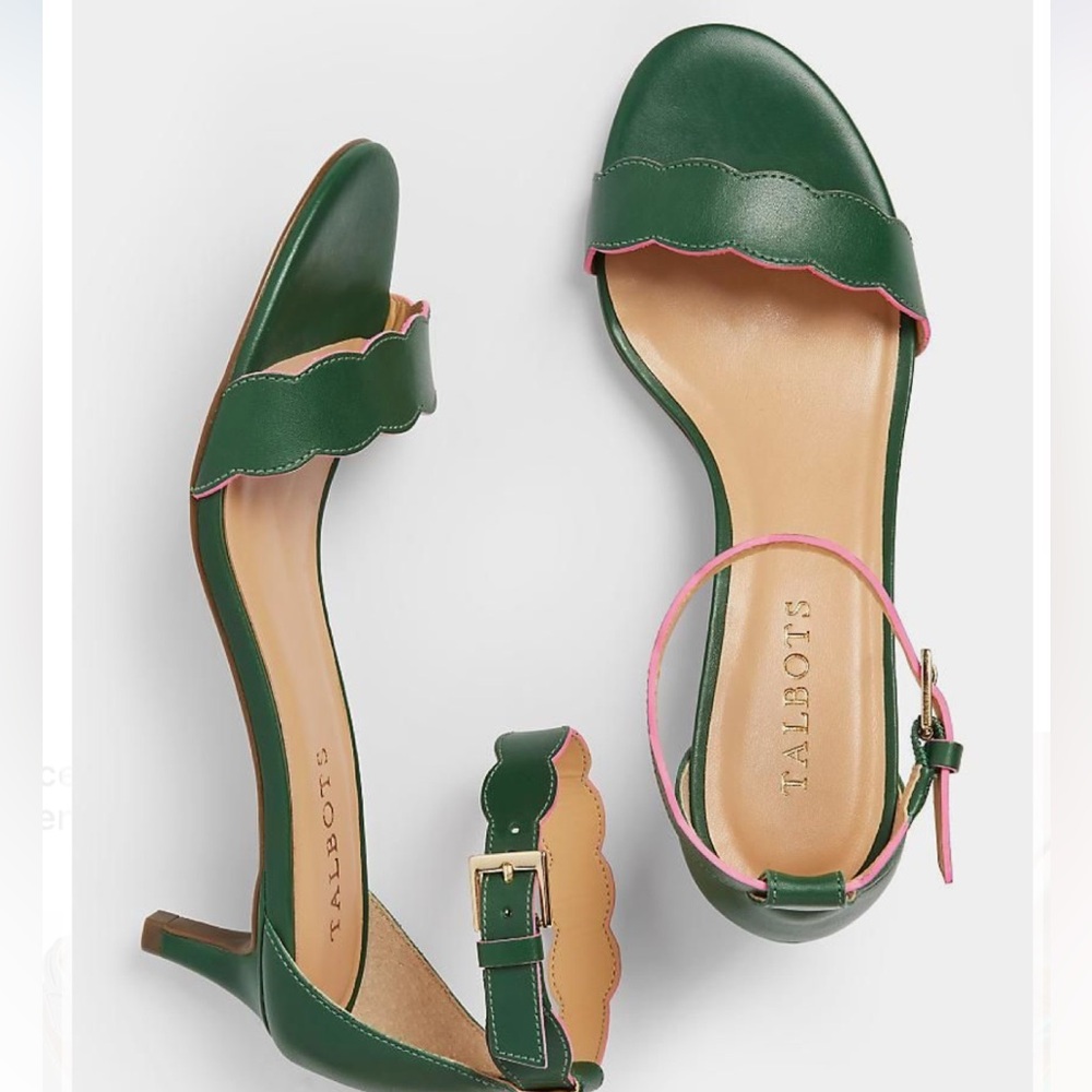 Talbots Green and Pink Women's Sandals